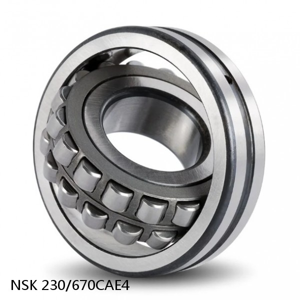 230/670CAE4 NSK Spherical Roller Bearing